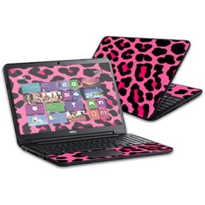 MightySkins Skin Compatible with Dell Inspiron 15 i15RV Laptop 15.6" (Released 2013) wrap Sticker Skins Pink Leopard
