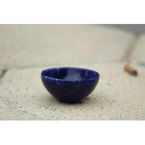 Jet Energized Sodalite Bowl 2" Gemstone A+ Hand Carved Rare Crystal Altar Healing Tray Dish Devotional Focus Spiritual Chakra Cleansing Metaphysical Psychic Reiki Image is Reference