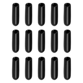 Screw Thread Protector Cover Rubber End Caps, [for Screw, Bolt] - 1/8" ID/Black/20 Pcs