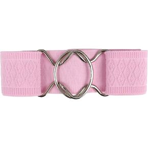 2 inch Equestrian Elastic Belt with snaffle bit, circle or surcingle buckle.