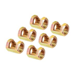 PATIKIL 1/8-27 (1/8IP) Hex Coupling Nut, 6 Pack Female Thread Connector 20mm Hexagonal Sleeve Nut Rod Bar Stud Tube Joint Hardware for Lamp Repair DIY