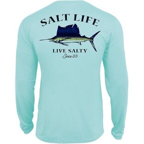 Salt Life Boys' Small Quest Long Sleeve Stretch Fit Performance Shirt