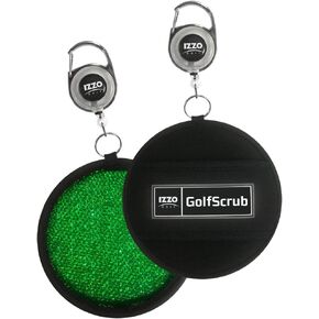 IZZO Golf Club Scrub and Golf Ball Cleaner, Black/Green