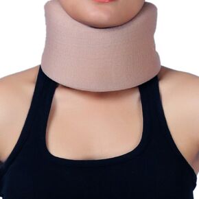 HealthGoodsIn - Adjustable Soft Full Foam Cervical Collar | Neck Brace | For Neck Support | Vertebrae Support | Relieves Pain | Reduces Pressure From the Spine (Small Size)