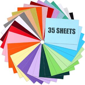 MCPINKY 105 Sheets Cardstock Paper, Glitter Cardstocks A4 Construction Paper Colored Cardstock Paper for Card Making Kids Art Crafts Scrapbooking