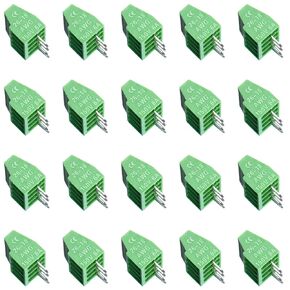20pcs 2.54mm Pitch 0.1Inch 150V 6A 24-12AWG Breadboard PCB Terminal Connector（2.54mm 2P). (2.54mm 2P 3P 4P)