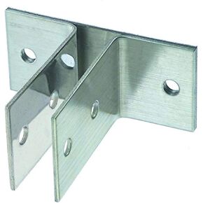 Harris Hardware 11289 Two Ear Stamped Stainless Steel Urinal Bracket 1-Inch Panel Thickness 3-3/4-Inch Bracket Height 3-3/4-Inch Base Length 1-1/2-Inch Base Width,