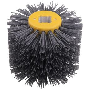 4.7" x 4" Abrasive Nylon Drawing Wheel Sharper & Sturdy Surface Conditioning Tool, Drum Burnishing Polishing Brush for Wooden Furniture Floor Burnishing Polishing Striping Drawing(180 Grit)