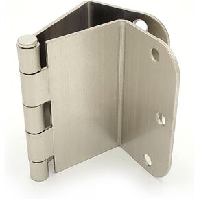 3.5 Inch Swing Clear Offset Door Hinge (5/8" Radius, Satin Nickel)