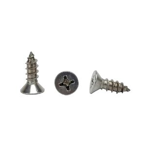 #14 X 1 Stainless Phillips Flat Head Sheetmetal Screw (3/4" to 3" in Listing) 50 Sheet Metal Screws, 82 Degrees (#14 X 1)