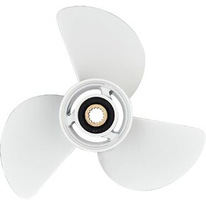 13 1/2x15 -K Aluminum Outboard Propeller Compatible with Yamaha Outboard Engines 60HP 70HP 75HP 80HP 85HP 90HP 115HP 130HP,15 Tooth,RH,White Aluminum Outboard Propeller 6E5-45947-00-EL