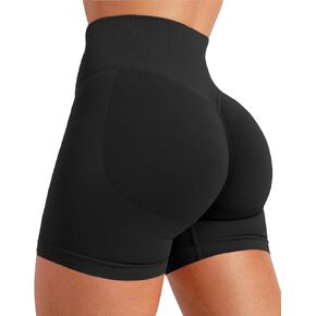 Scrunch Workout Impact Gym Shorts Women High Waisted Tummy Control Booty Lifting Shorts