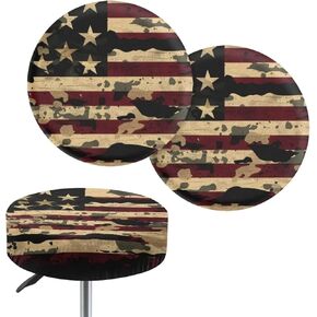 Palm Leaf Breathable Soft Round Stool Covers with Elastic Band 13-15 Inch Furniture Chair Seat Cover Washable Quick-Drying Bar Stool Covers Resuable Round Chairs Cushion