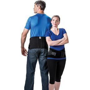 Core Products Industrial Lumbar Belt with Internal Suspenders for Breathable Comfort & Convenience, Lower Back Support, Black - XLarge