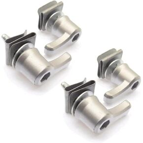 Saddlebag Lever Lock Fasteners Bolts Nuts Mounting Kit Compatible for Harley Davidson Touring CVO Road Street Glide Ultra Electra RoadKing Heritage Softail 1985-2022 Security Hardware Silver