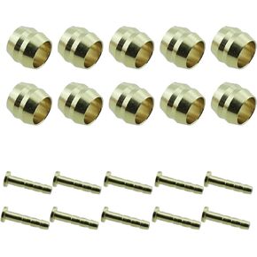 10PCS BH90 Yellow Bicycle Metal Brake Attachment Insert Kit Olive Head and Oil Pin Suitable for Bicycle Oil Disc Oil Pin