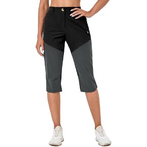 Little Donkey Andy Women's Stretch Capris Lightweight Breathable UPF 50 Pants for Travel Summer Hiking Golf