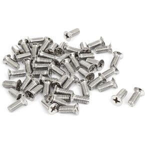 uxcell M5x12mm Countersunk Flat Head Phillips Screw Bolts 50pcs