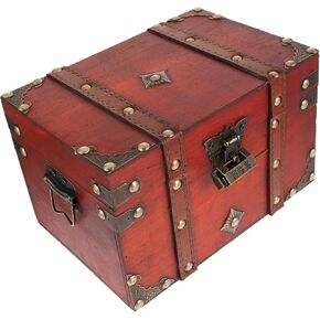 Vintage Jewelry Storage Box with Lid Decorative Household Desktop Sundries Organizer