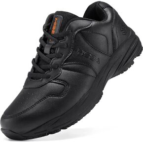 NINGO Non Slip Work Shoes for Women, Water & Oil Resistant Food Service Non Slip Shoes, Breathable, Lightweight, Comfortable SRC Grade Slip Resistant Shoes, Womens Work Shoes for Chef,Restaurant