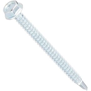 47210 8-18-Inch x 2-Inch Washer Head Self Drilling Screw, 1-Pound, zinc