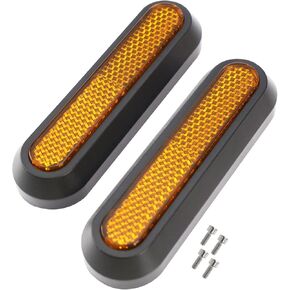 SING F LTD 2PCS Rear Side Wheel Cover Reflector Protective Decals Replacement Compatible with Xiaomi M365 Essential 1S Pro Pro 2 Electric Scooter - Spare Parts for E-Scooter