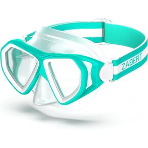 M7 Kids Swim Goggles Mask with Nose Cover Fabric Strap for Kids Age 6-14 Years Old Upgraded Version