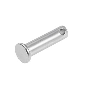 دبابيس METALLIXITY Clevis (8 مم × 30 مم) قطعة واحدة، دبوس تثبيت مسطح ذو فتحة واحدة من الفولاذ المقاوم للصدأ 304 - للأجهزة المعدنية، وتركيب الأثاث، والصناعية، DIY