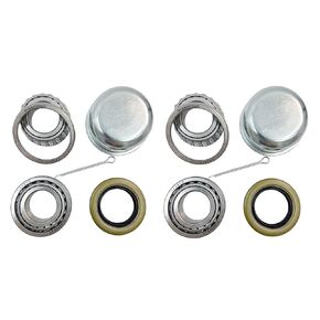 1'' Axles Trailer Wheel Hub Bearings Kit,L44643/L44610,1.000" ID,1.980" OD, 0.580" Width,12192TB Seal OD 1.980'',Dust Cover and Cotter Pin,[2-Sets]