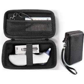 CaseSack Case for Ear/Infrared Thermometer: Braun ThermoScan 7, 7+, 5 IRT6500, 3 Braun Digital Ear Thermometer; iProven, iHealth, MILDSIX, KDT, EasyEast, CandyCare, LAMIG, Hugum, GoodBaby, Famidoc