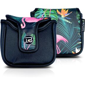 Premium Mallet Putter Cover - Aloha Spirit Design, PU Leather Exterior, Soft Interior, Magnetic Closure - Fits Ping, Odyssey, Scotty Cameron, TaylorMade & More