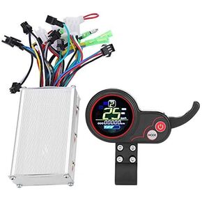 Electric Bike Controller, Brushless Motor Controller, 48v 250w 350w Electric Scooter Controller, Scooter Motor Controller with LCD Shifter Display Panel for Electric Bike Scooter