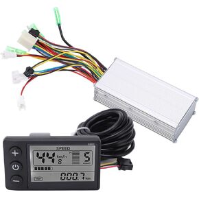 Electric Bicycle Scooter Controller Kit, E Bike Brushless Controller with LCD Display, Weatherproof LCD Display Panel Brushless Controller Kit for Electric Bicycle Scooter Motor