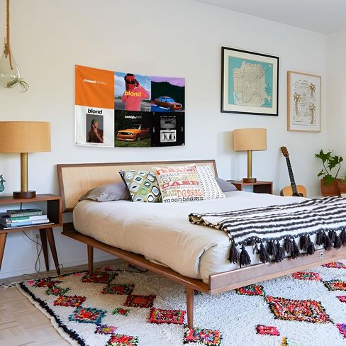 Generic Frank Tapestry Ocean Music Album Covers Tapestry Flag 3x5 Ft Tapestry for Bedroom, Party Tapestry College Dorm Rooms Decor for Room Guys Teen Boys Girls, red in Saudi Arabia