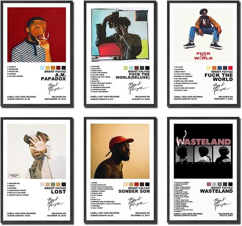 Poster Set - Lost poster Sonder Son poster Wastelan poster 6 Piece Canvas Print (8x12 Inch, Unframed) in Saudi Arabia