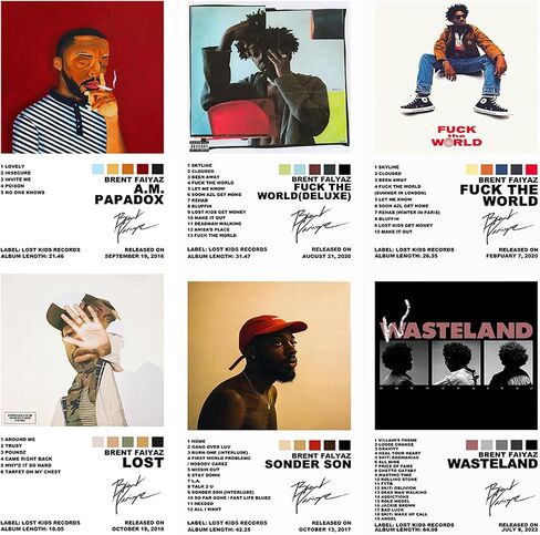 Poster Set - Lost poster Sonder Son poster Wastelan poster 6 Piece Canvas Print (8x12 Inch, Unframed) in Saudi Arabia
