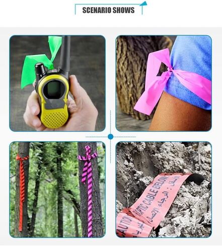 Blue Flagging Tape,Surveyors Tape,1-3/16" × 300' Survey Tape,Tree Marking Ribbon,Non-Adhesive Plastic Ribbon,Trail Marking Tape in Saudi Arabia