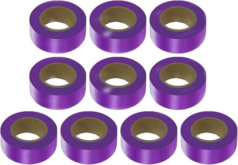 Blue Flagging Tape,Surveyors Tape,1-3/16" × 300' Survey Tape,Tree Marking Ribbon,Non-Adhesive Plastic Ribbon,Trail Marking Tape in Saudi Arabia