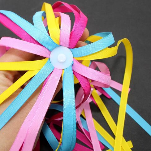 2pcs 29cm Length Polyester Silky Ribbons Streamers Bike Tassels Handlebar Tassels for Children Kid's Bike,Bicycle,Scooter,Baby Carrier Grips Decoration(Colorful) (Mixed Color) in Saudi Arabia