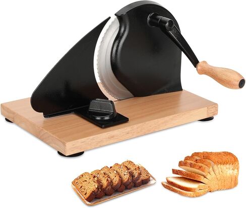 Classic Manual Bread Slicer,Manual Bread Slicer,Classic Hand Crank Home Bread Slicer,Manual Bread Slicer With Hand Crank,Manual Bread Slicer For Homemade Bread,Manual Rotary Bread Slicer(black) in Kuwait