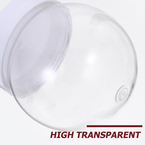 Alipis 10Pcs DIY Snow Globe, 3.6 Inch Plastic Clear Water Globe Christmas DIY Crafts Supplies Xmas Tabletop Decorations Miniature Landscape Making Props (270ML) in Saudi Arabia
