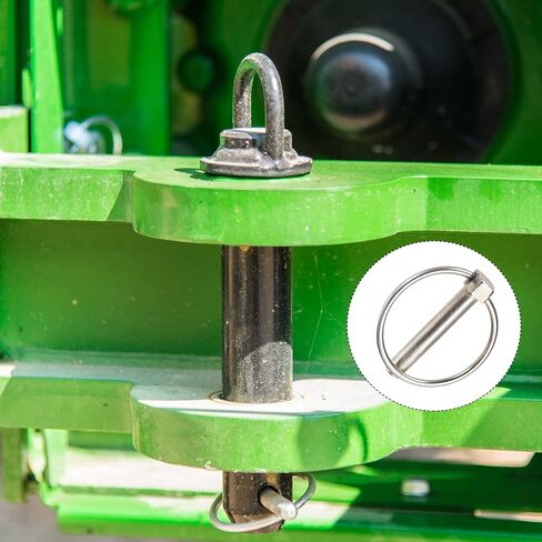 METALLIXITY Linch Pin with Ring (12mmx70mm) 2Pcs, Carbon Steel Linch Pins Lock Clips Fastener Pin - for House Construction, Tractors, Trailers, Trucks, Mowers, Trolley in Saudi Arabia