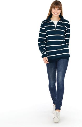 Charles River Apparel Crosswind Quarter Zip Sweatshirt in Saudi Arabia