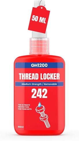 2 Pack Thread Lock. 271 and 242 Medium and Strong Strength Locktight for Nuts, Bolts, Fasteners and Metals. Lock Tight Thread Locker with Stable and Consistent Performance (6gx2) in Kuwait