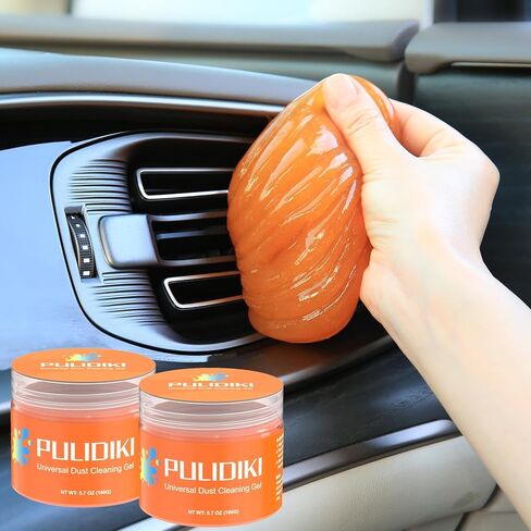 PULIDIKI Car Cleaning Gel for Car Cleaning Putty Car Putty Auto Detailing Tools Car Slime Cleaner Dust Cleaning Gel for Car Interior Cleaner Car Accessories Keyboard Cleaner Blue (2Pack) in Saudi Arabia