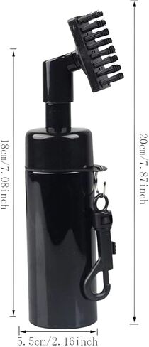 Golf Club Water Brush - Easy Golf Club Cleaning - Heavy Duty Nylon Bristles Head - Retractable Golf Bag Attachment - Anti-Leak Technology - 5 oz Reservoir Bottle - 7.8 inches in Saudi Arabia