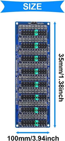 0.1R - 9999999R Programmable Resistor Board Eight Decade Adjustable Slide Resistor Board 1R 1% 1/2 Watt with 25PCS Jumper Cap in Saudi Arabia
