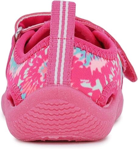 حذاء مائي واقي للأطفال من Nautica، صندل رياضي مغلق من الأمام للأولاد والبنات - Kettle Gulf-Pink Blue Tie Dye مقاس 9 in Kuwait