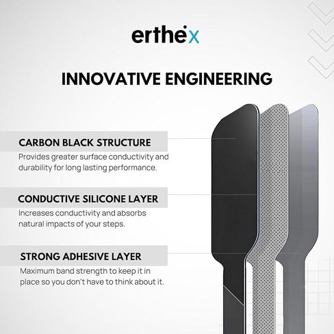 أشرطة التأريض Erthe369 للأحذية - أشرطة أحذية التأريض من Earthling 3.0 - أشرطة أحذية التأريض من Erthe Straps لأحذية التأريض - أشرطة التأريض لمنتجات التأريض (PRJ2، 4 عبوات) in Kuwait