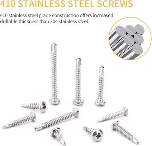 مجموعة برشام ألومنيوم 500 قطعة، مسامير برشام بوب عمياء لمجموعة متنوعة من المعادن 14 مقاسًا من مسامير الألومنيوم (3/32 بوصة 1/8 بوصة 5/32 بوصة 3/16 بوصة 1/4 بوصة)، مسامير عمياء متنوعة مع مقسم معزز in Kuwait